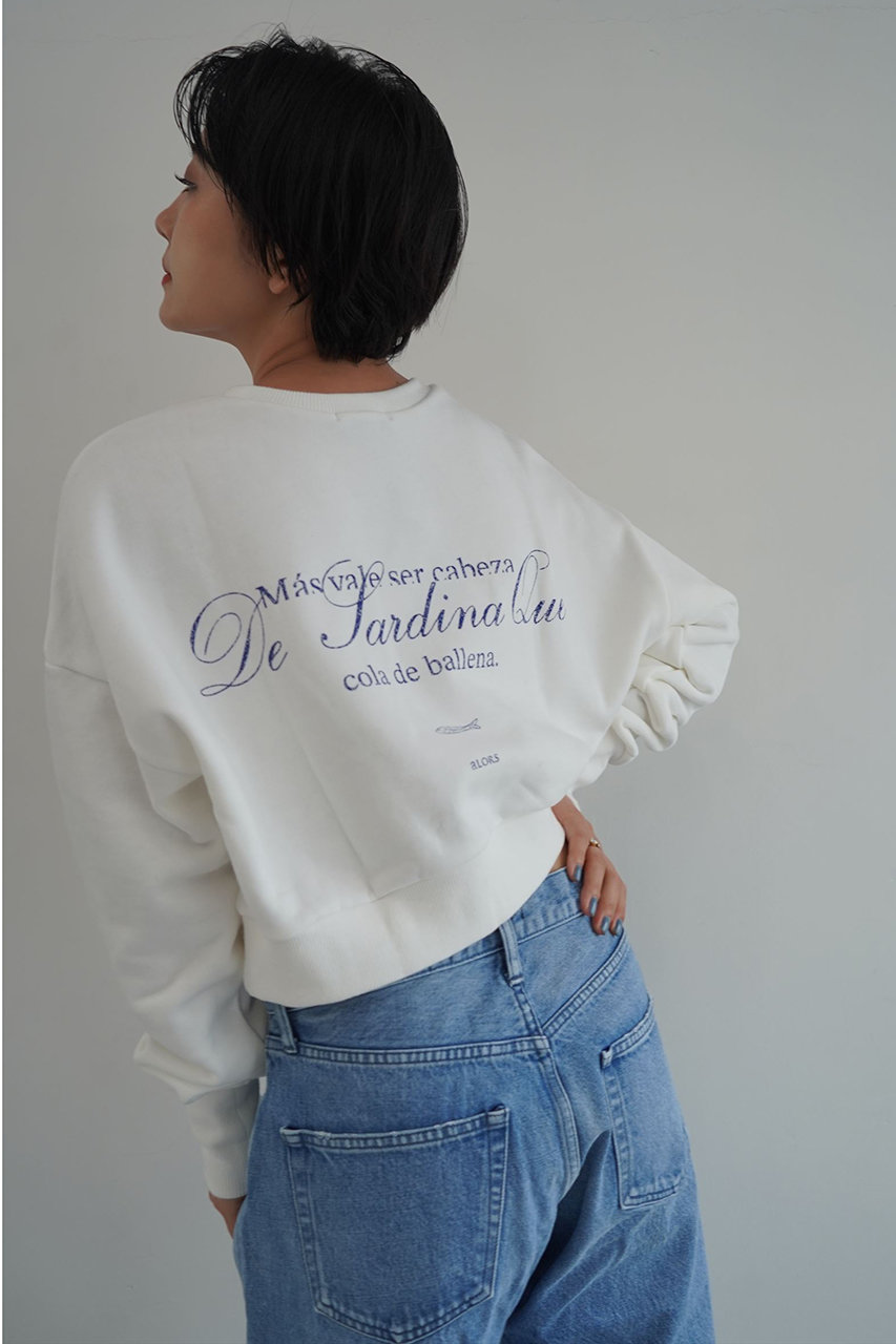 新品】alors paris Sweat-shirt Sardina グレー 【公式通販】