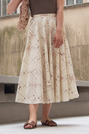 最終価格 アロー aLORS paris DarkBrown スカート 最終価格 アロー aLORS paris DarkBrown スカート