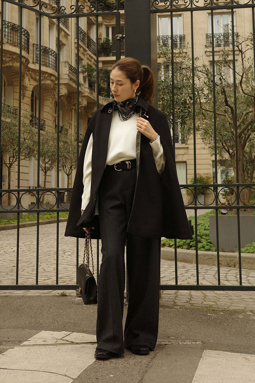 alors paris アロー　ジャケット aLORS(アロー)｜Cape a mors Calliope ケープ/ノワール の通販