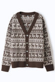 Cardigan jacquard equestre Freya カーディガン