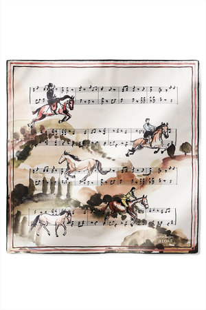 アロー/aLORSの【予約販売】Carre Cavaliers par Katrien Soeffers Cavaliers スカーフ(140100/140103)