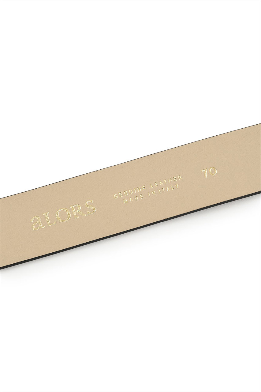 aLORS(アロー)｜Cintura “Anello di enigma” ベルト(牛革)/ブラック の