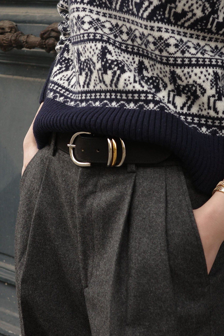 aLORS(アロー)｜Cintura “Anello di enigma” ベルト(Alcantara