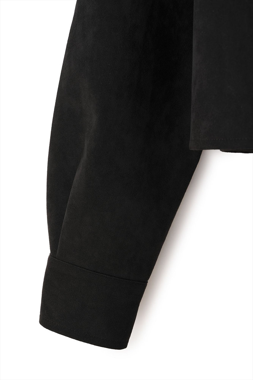 aLORS(アロー)｜Veste courte en Alcantara Noir de Lune Artemis