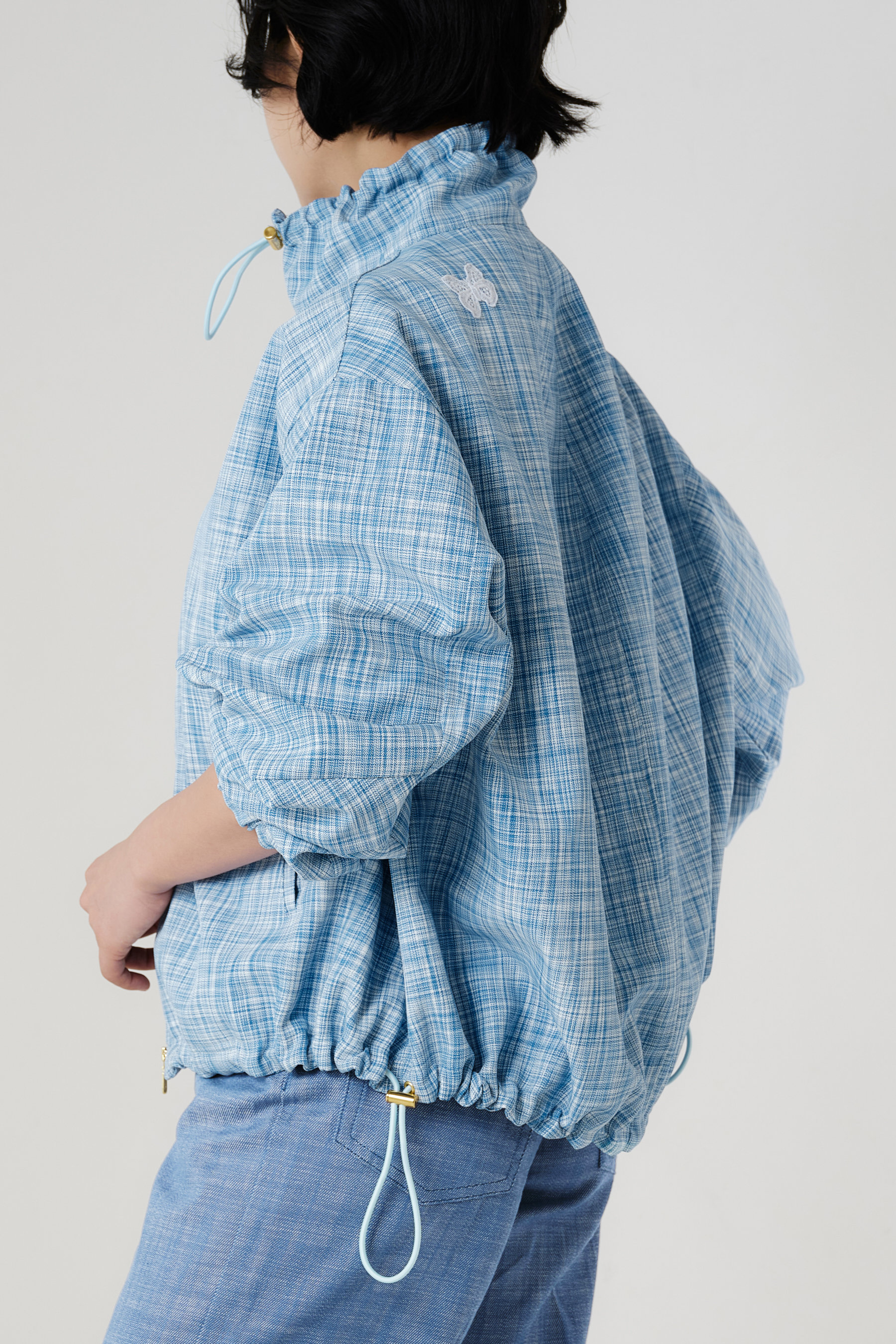 aLORS(アロー)｜Blouson Souffle ブルゾン/ブルー の通販｜ELLESHOP