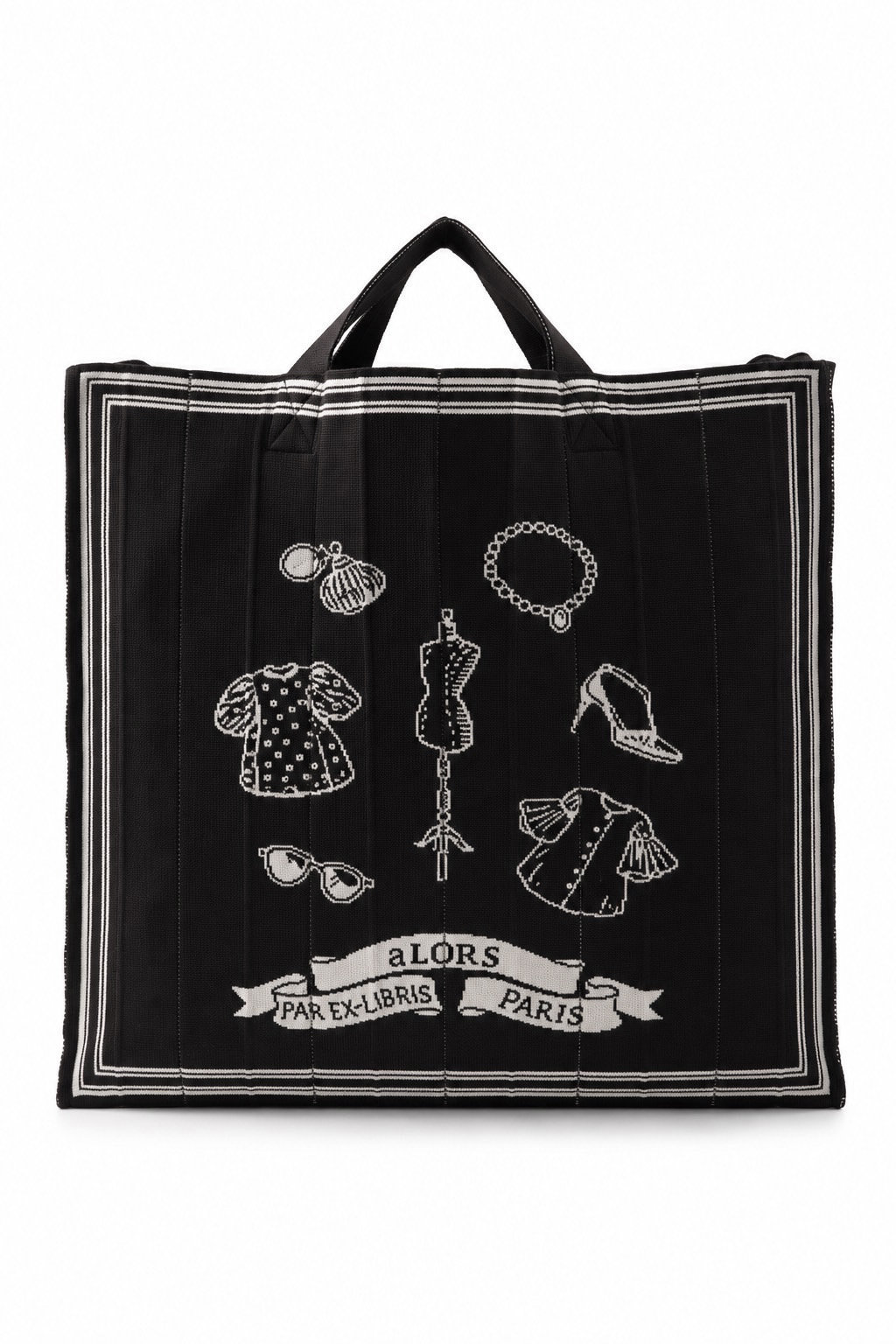 Sac en maille Ex-libris Paris x aLORS - une collaboration d’exception
