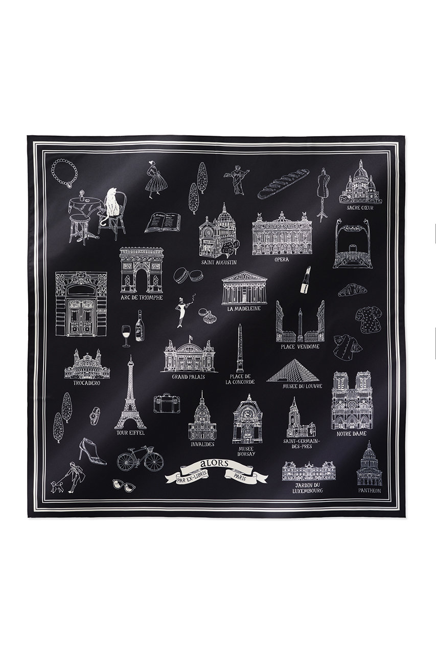 Foulard Ex-libris Paris x aLORS - une collaboration d’exception