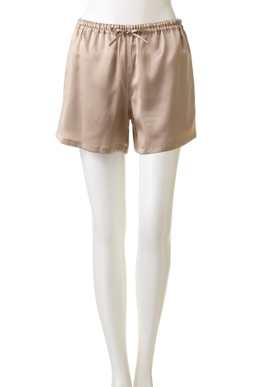 Foo Tokyo(フートウキョウ)｜シルクショートパンツ/ピンクベージュ の