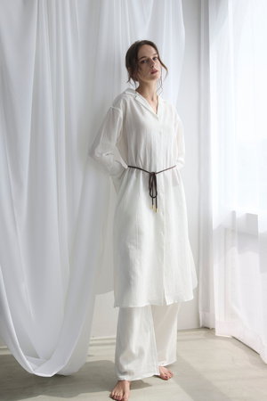 フートウキョウ/Foo Tokyoの【トップス】和紙コットンシアーシャツ ホワイト(512000/512002)