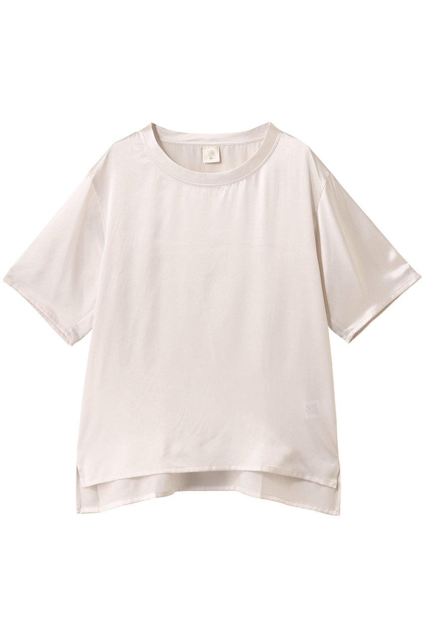 Foo Tokyo 【UNISEX】Silk Satin Pullover (パール×ホワイト, S) フートウキョウ ELLE SHOP Foo Tokyo 【UNISEX】Silk Satin Pullover (パール×ホワイト, S) フートウキョウ ELLE SHOP