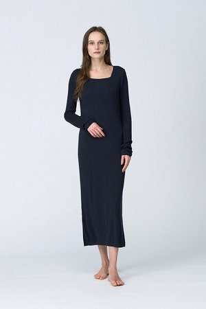 フートウキョウ/Foo Tokyoのシルクブレンドリブニットワンピース(110500/110502)