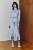 Smooth Jersey ウエストリボンシャツドレス
