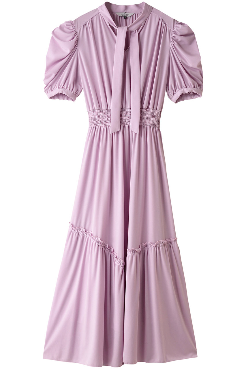 コルコバード/CORCOVADOのSmooth Jersey ボウタイリボンドレス(ベビーピンク/3801-002-242 DRESS)