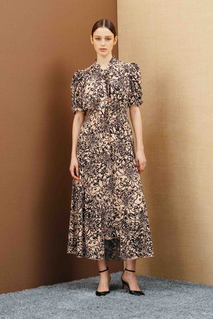 コルコバード/CORCOVADOのJersey ボウタイリボンドレス(110500/110502)