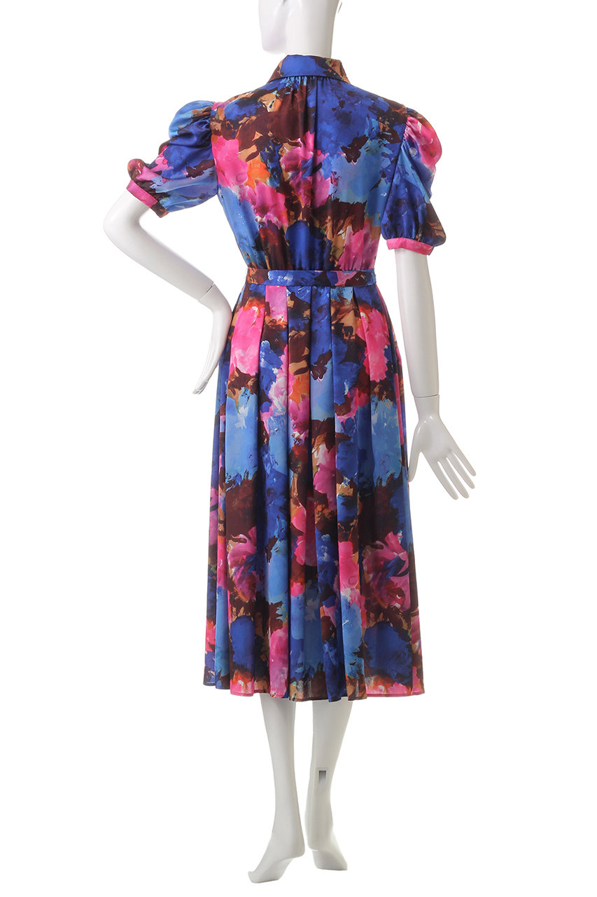 コルコバード ワンピース CORCOVADO POLYESTER CHIFFON ボウタイ