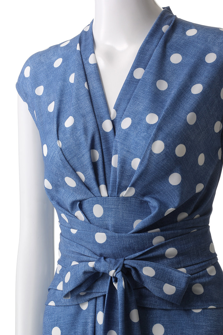 美品 CORCOVADO コルコバード 総柄 ラップ ワンピース カシュクール CORCOVADO コルコバード カシュクール ラップドレス ワンピース