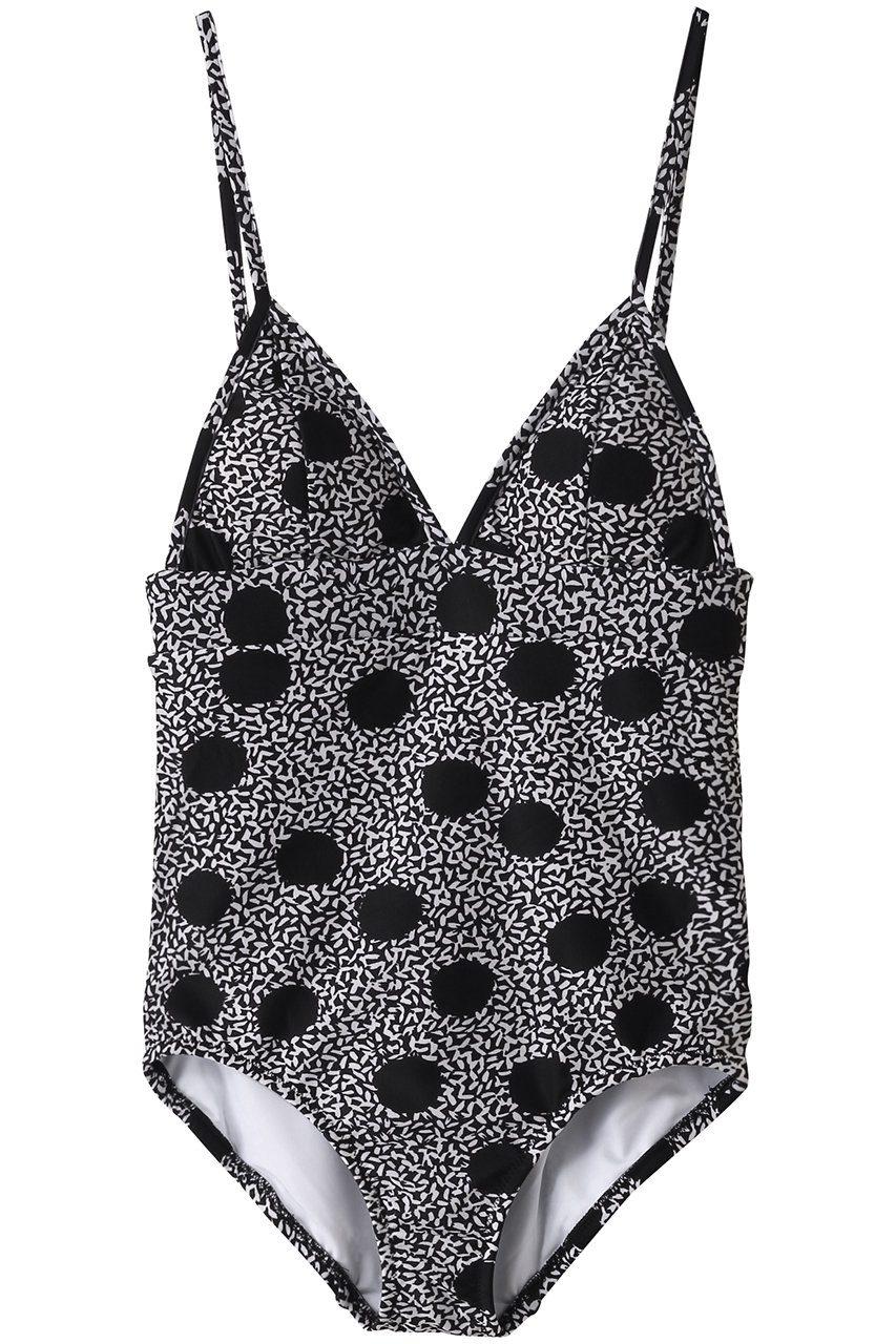 CORCOVADO Vネック バックオープン プリントワンピース水着 (コラベル, 38) コルコバード ELLE SHOP CORCOVADO Vネック バックオープン プリントワンピース水着 (コラベル, 38) コルコバード ELLE SHOP