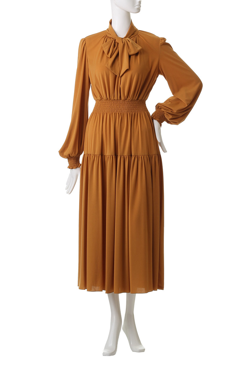 CORCOVADO(コルコバード)｜ボウタイリボンドレス/マンゴー の通販