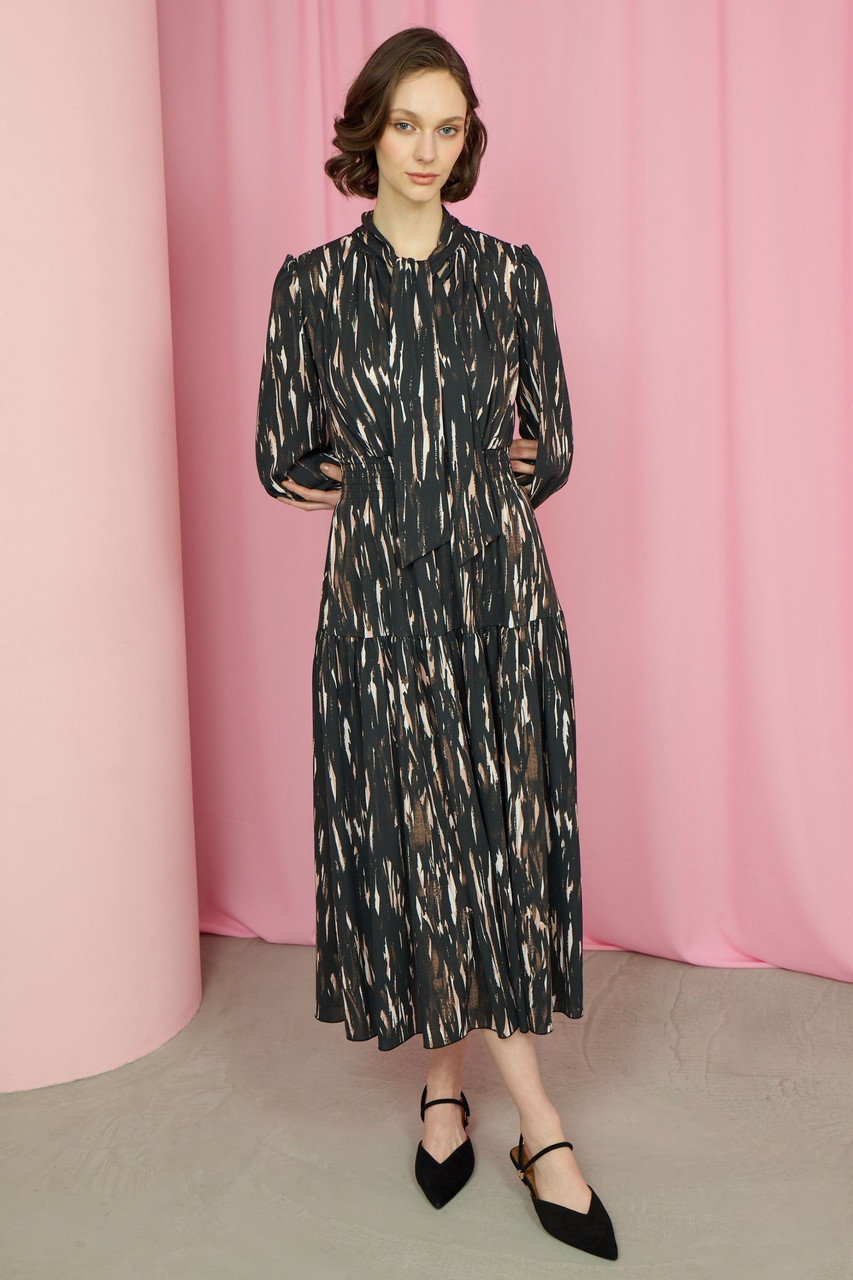 CORCOVADO(コルコバード)｜プリントボウタイリボンドレス