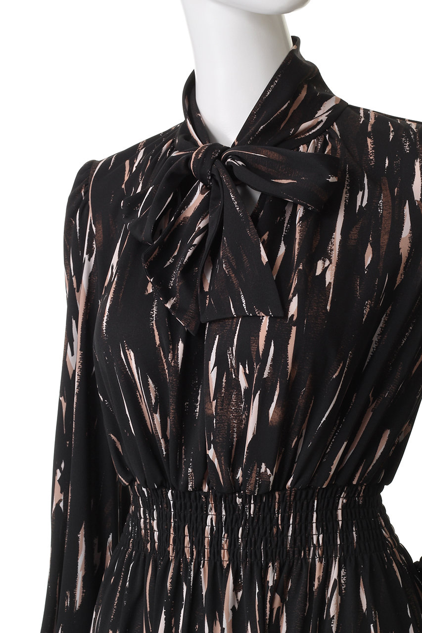 CORCOVADO(コルコバード)｜プリントボウタイリボンドレス