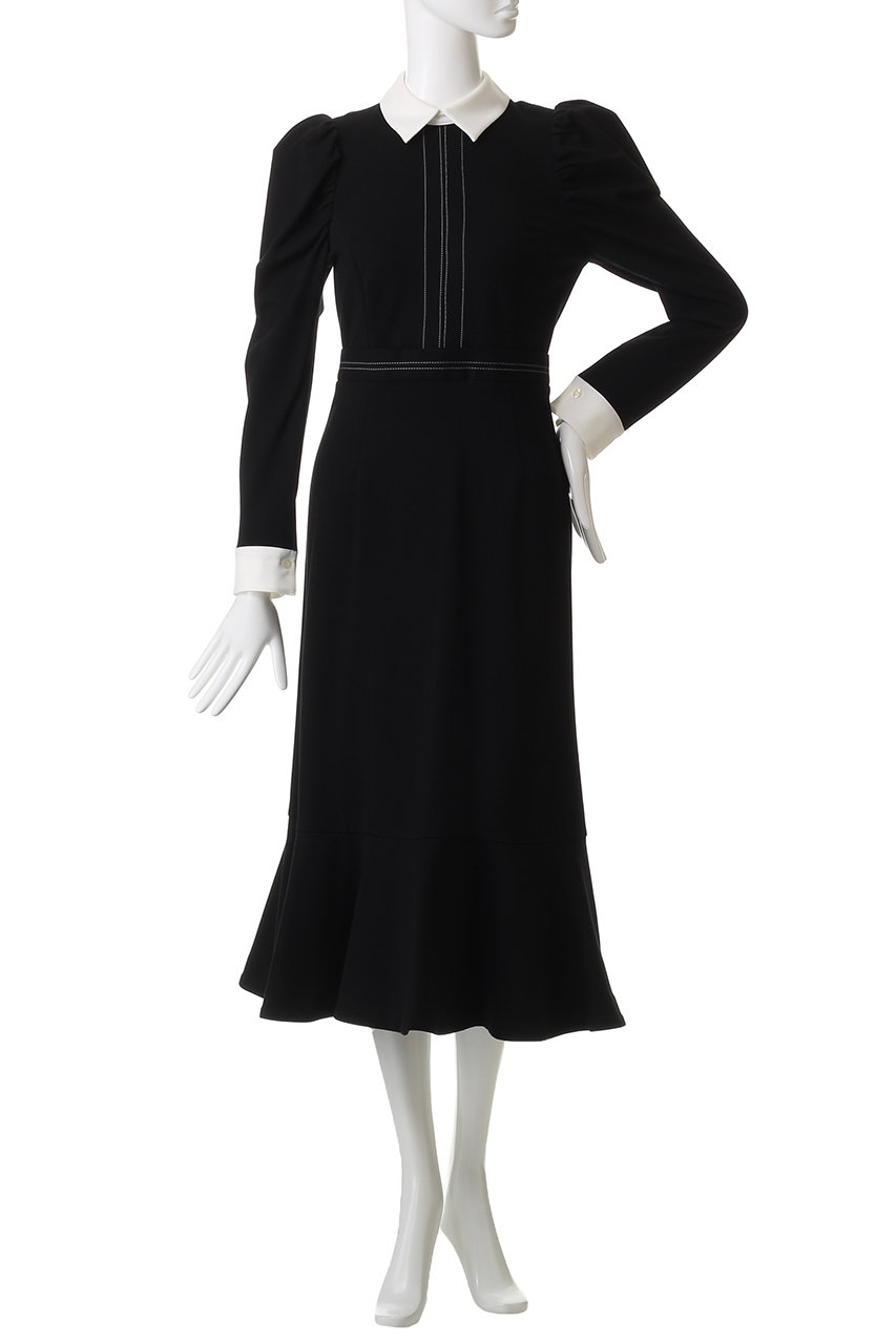 CORCOVADO(コルコバード)｜白襟リトルブラックドレス/ブラック