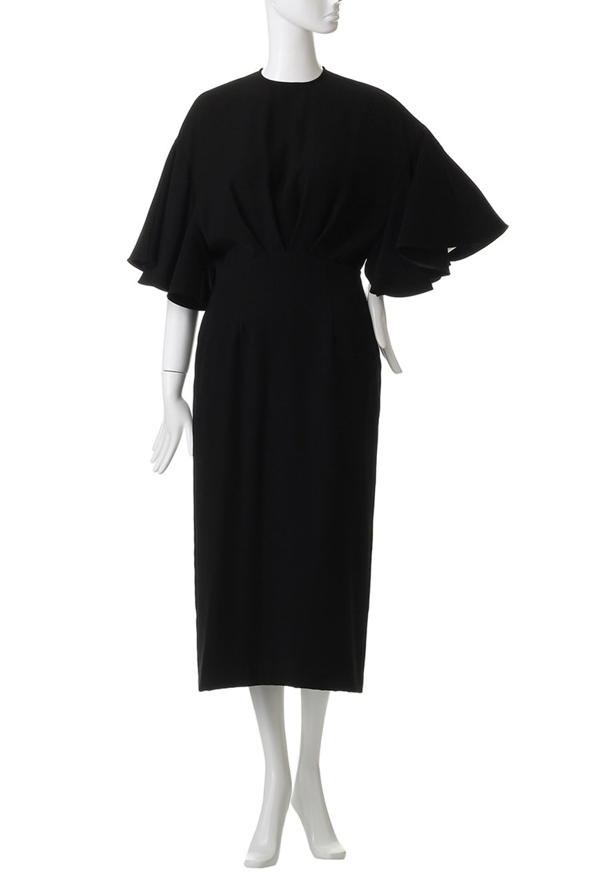 CORCOVADO(コルコバード)｜ドレープツイルドレス/ブラック の通販