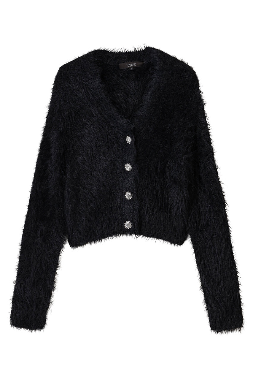 ファインシャギーモールカーディガン