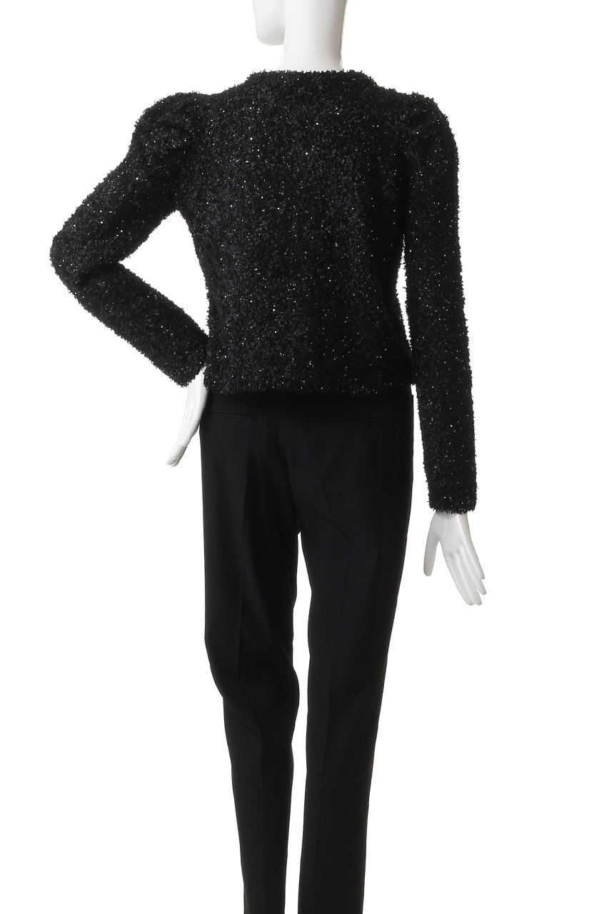 24AW コルコバード プリーツカラーカーディガン　ブラック 24AW コルコバード プリーツカラーカーディガン ブラック レディース