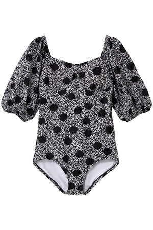 コルコバード/CORCOVADOのパフスリーブプリントワンピース水着(180400/180401)