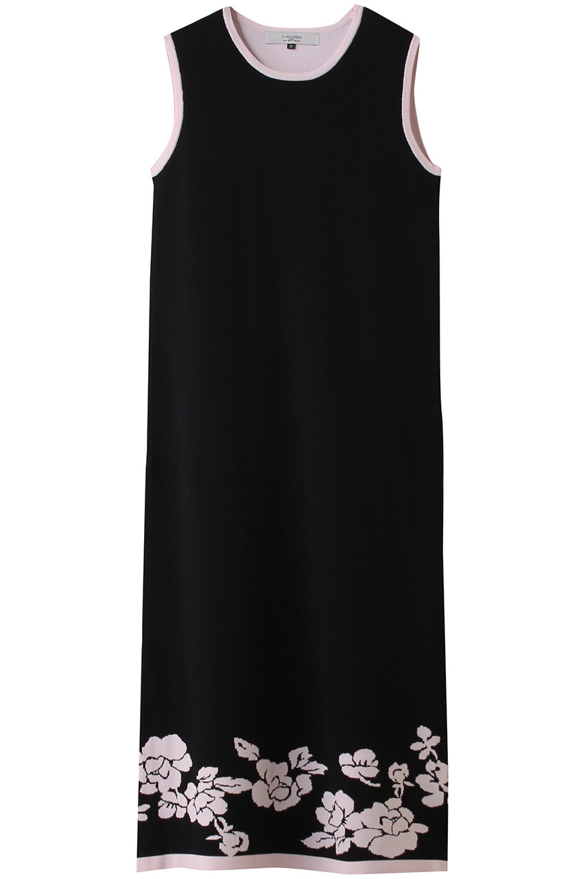 コルコバード/CORCOVADOのカメリアジャカードドレス(ブラック/3801-111-261)