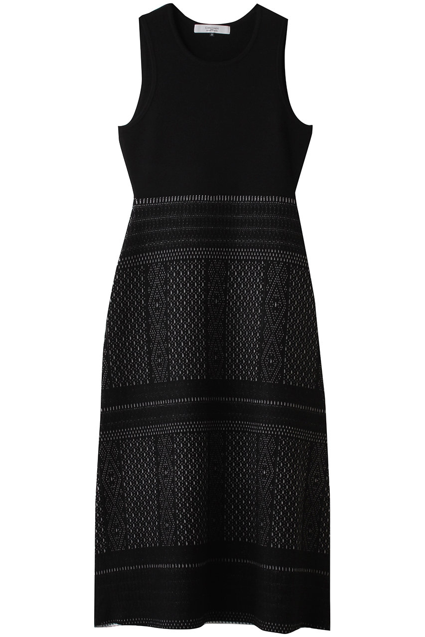 コルコバード/CORCOVADOのレーシージャカードドレス(ブラック/3801-120-261)
