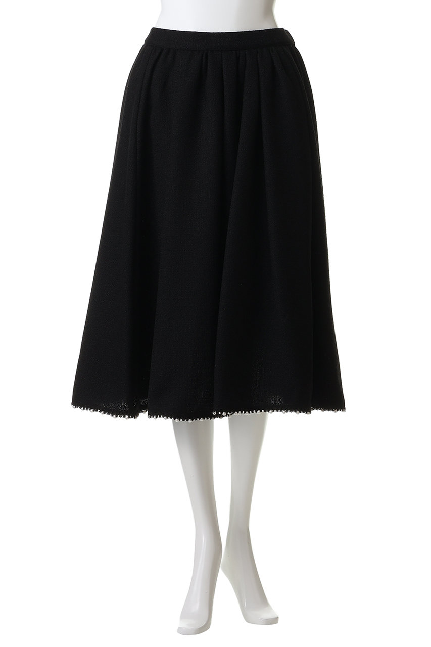 CORCOVADO コルコバード　スカート CORCOVADO(コルコバード)｜パールトリムツイードスカート/ブラック の