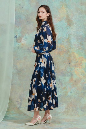 コルコバード/CORCOVADOのカラーシフォンブラウス(110400/110403)