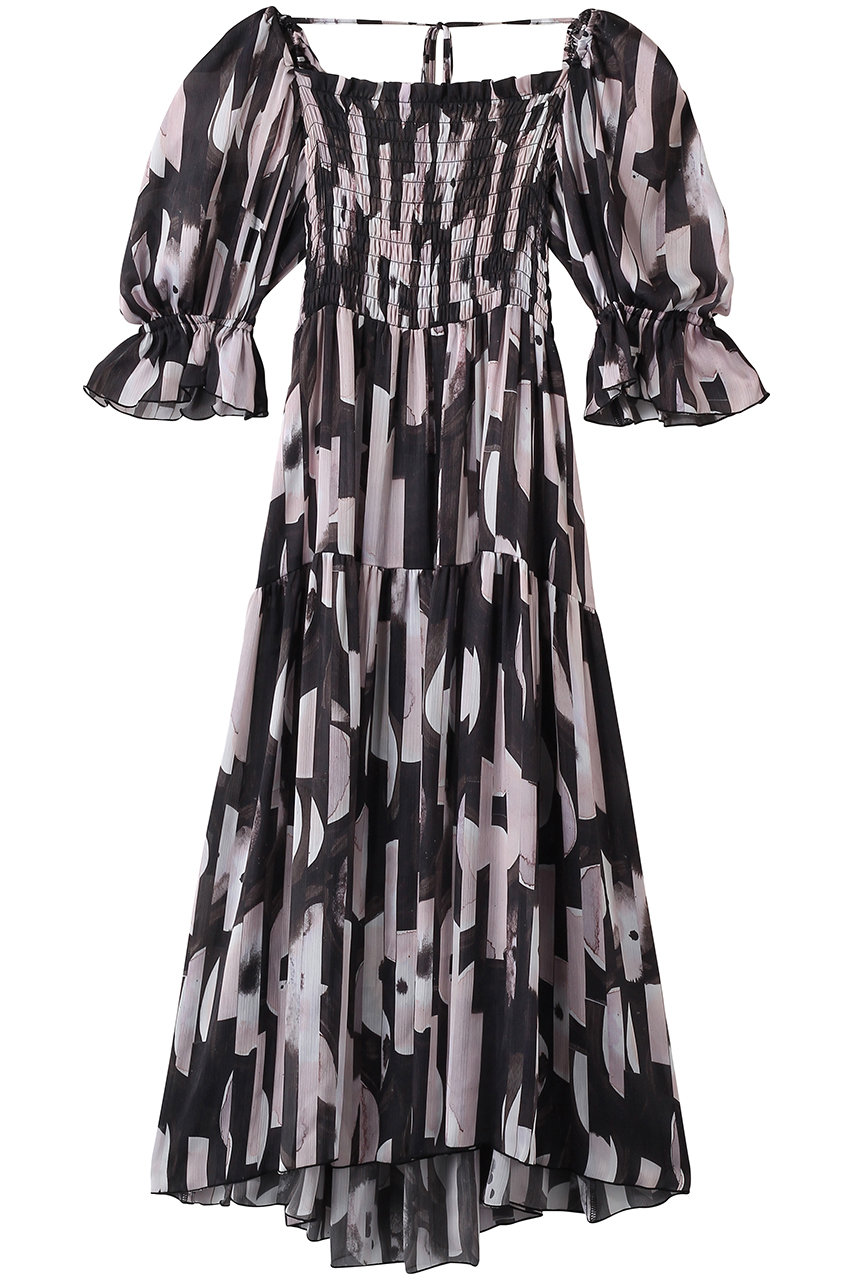 コルコバード/CORCOVADOの【予約販売】プリントシフォンパフスリーブドレス(ゲルニカ B/3801-010-262 O P)