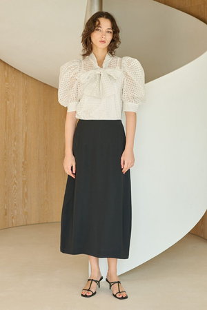 コルコバード/CORCOVADOのコットンシルクシアーチェックブラウス(110400/110402)