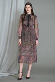 カシミールシフォンドレス