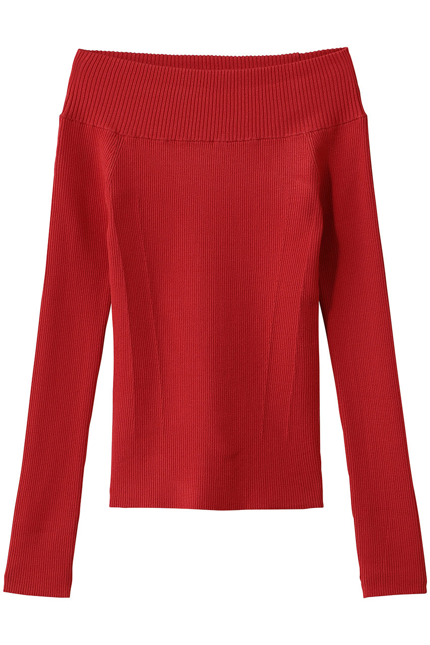 コルコバード/CORCOVADOのSNOWYオフショルダープルオーバー(レッド/3809-090-264 KNIT)