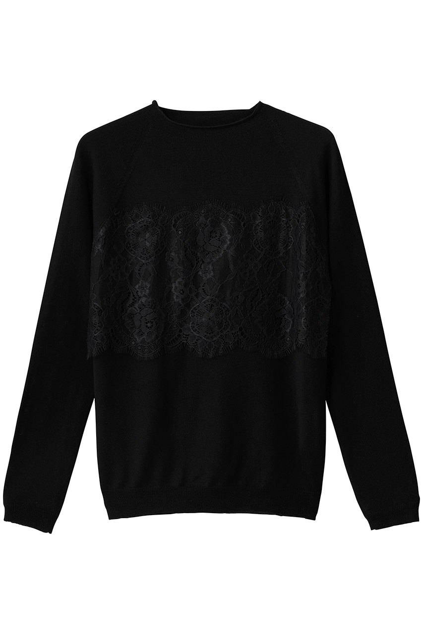コルコバード/CORCOVADOのレースコンビニットトップス(ブラック/3809-100-264 KNIT)
