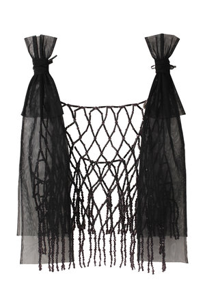 チカ キサダ/Chika Kisadaのビーズ＆チュール ネットトップス(110400/110401)