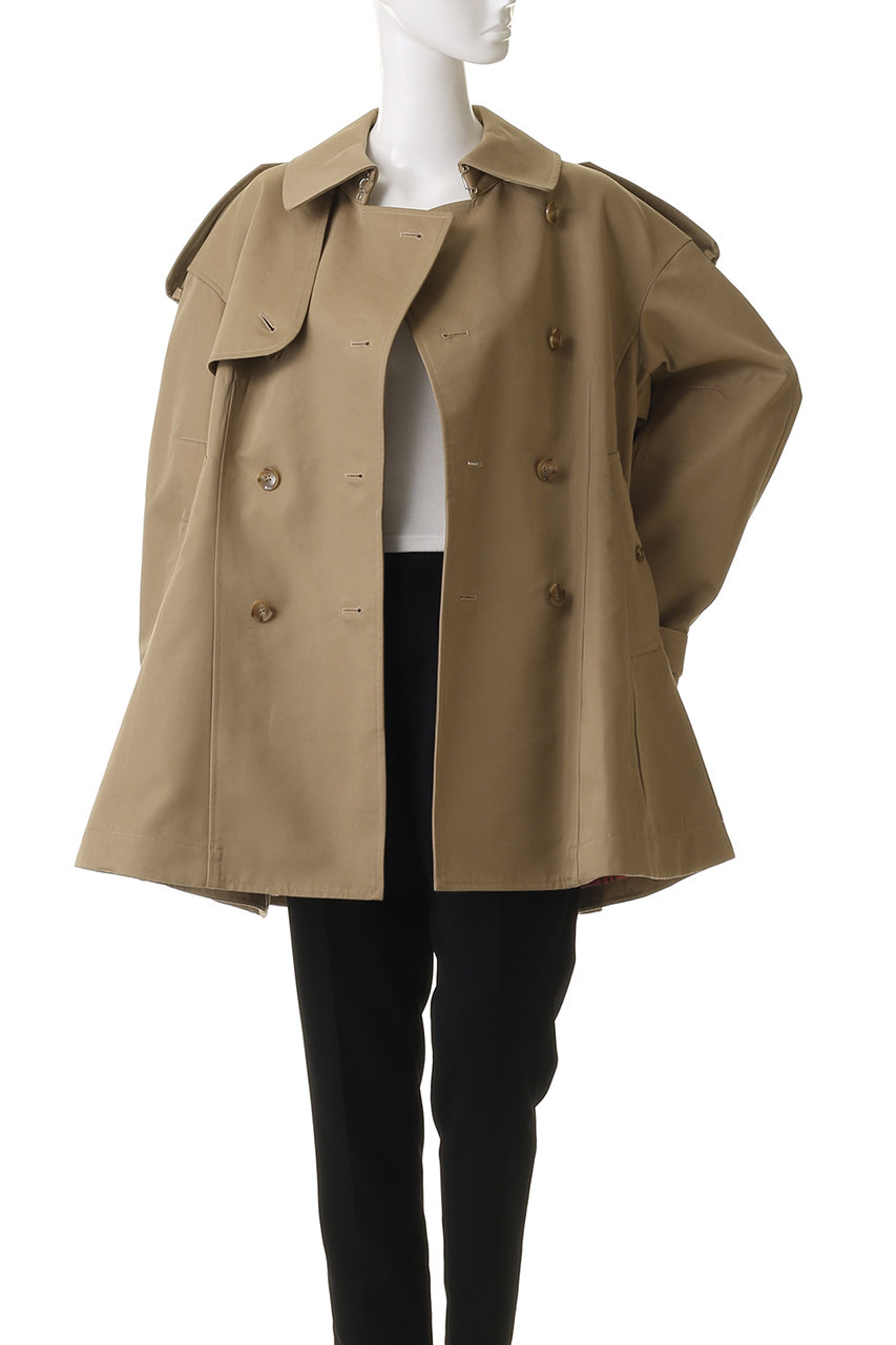 Chika Kisada トレンチコート Chika Kisada(チカ キサダ)｜ショート トレンチ コート/ベージュ