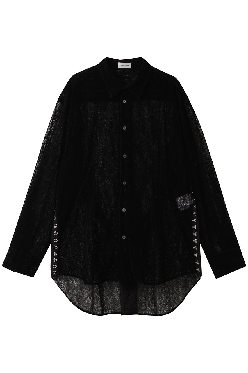 Chika Kisada シアー シャツ (ブラック, 1) チカ キサダ ELLE SHOP Chika Kisada シアー シャツ (ブラック, 1) チカ キサダ ELLE SHOP