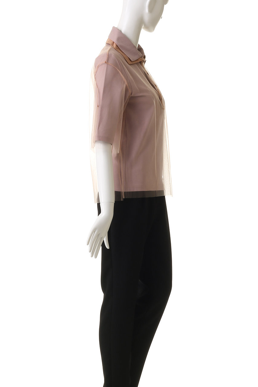 Chika Kisada(チカ キサダ)｜チュール レイヤー 襟付きプル