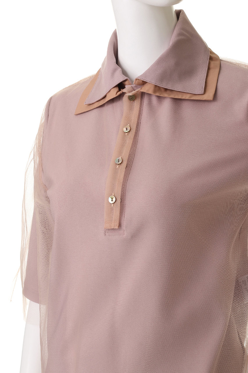 Chika Kisada(チカ キサダ)｜チュール レイヤー 襟付きプル