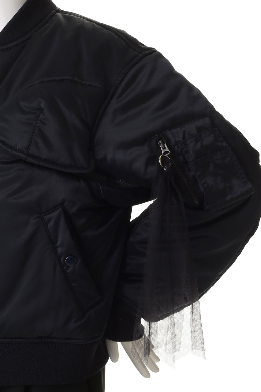 ＜Chika Kisada＞チュール ビッグ MA1 ジャケット Chika Kisada キサチカダ☆チュール MA1 ジャケットブルゾン梨花