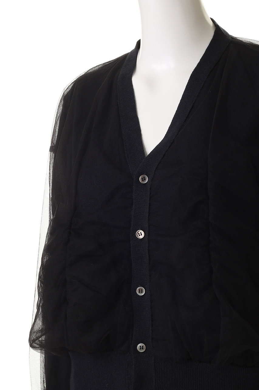 Chika Kisada(チカ キサダ)｜チュール レイヤー Vカーディガン