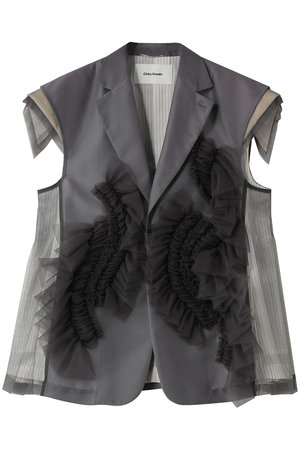 チカ キサダ/Chika Kisadaのチュール デザイン ジレ(110800/110806)