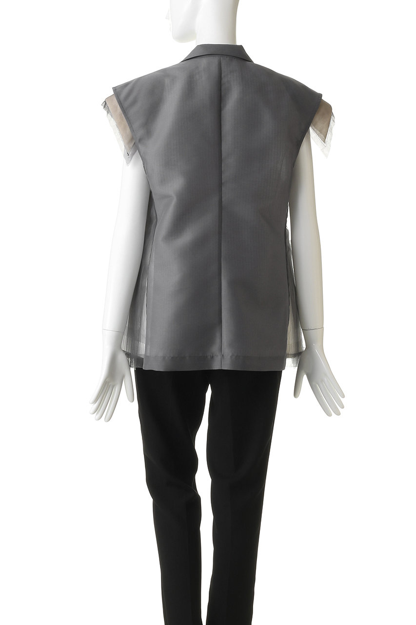 Chika Kisada(チカ キサダ)｜チュール デザイン ジレ/グレー の通販