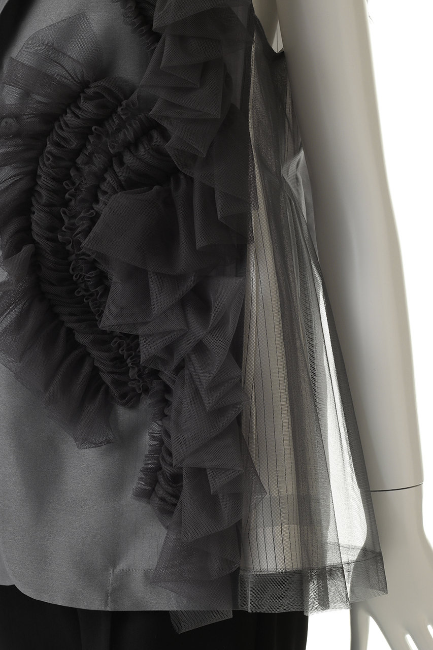 Chika Kisada(チカ キサダ)｜チュール デザイン ジレ/グレー の通販