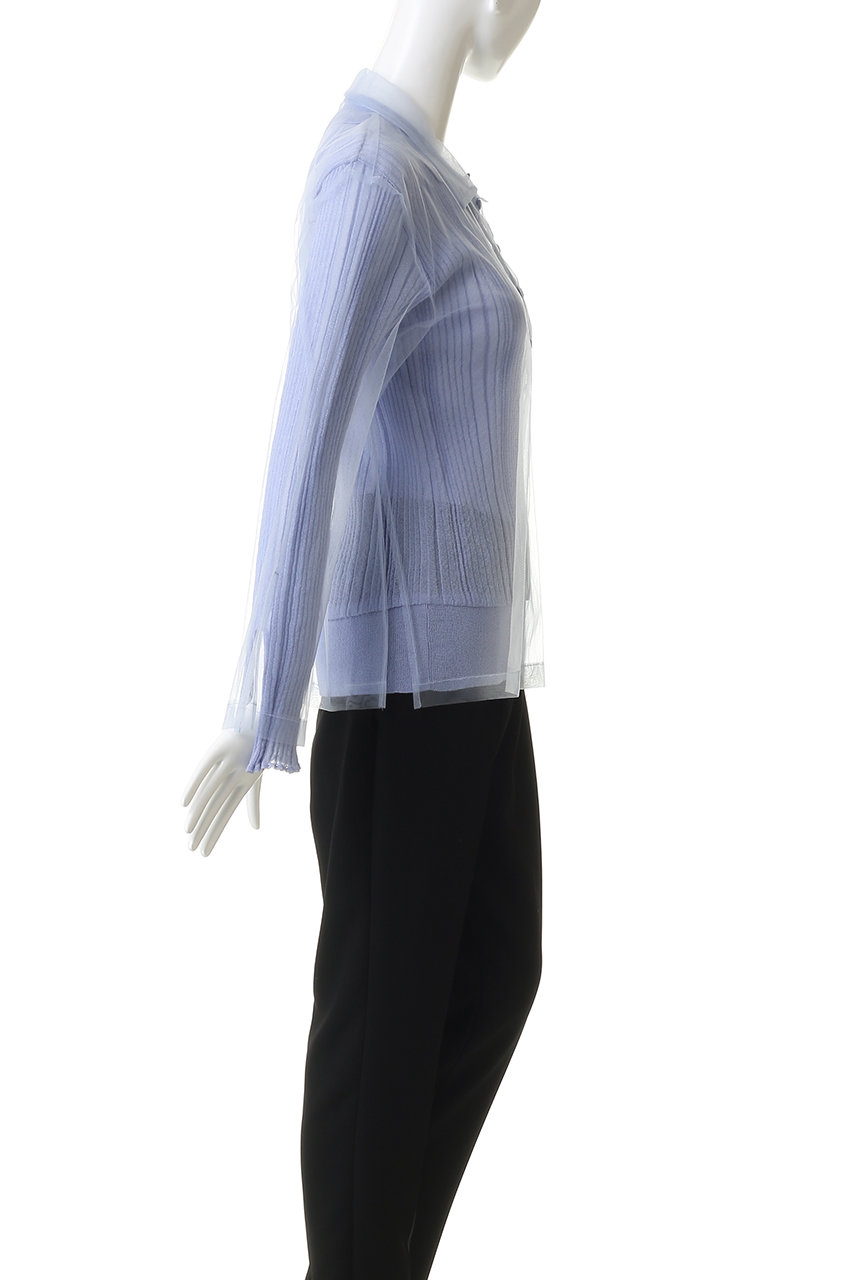 Chika Kisada(チカ キサダ)｜チュール レイヤー ポロニット/ブルー の