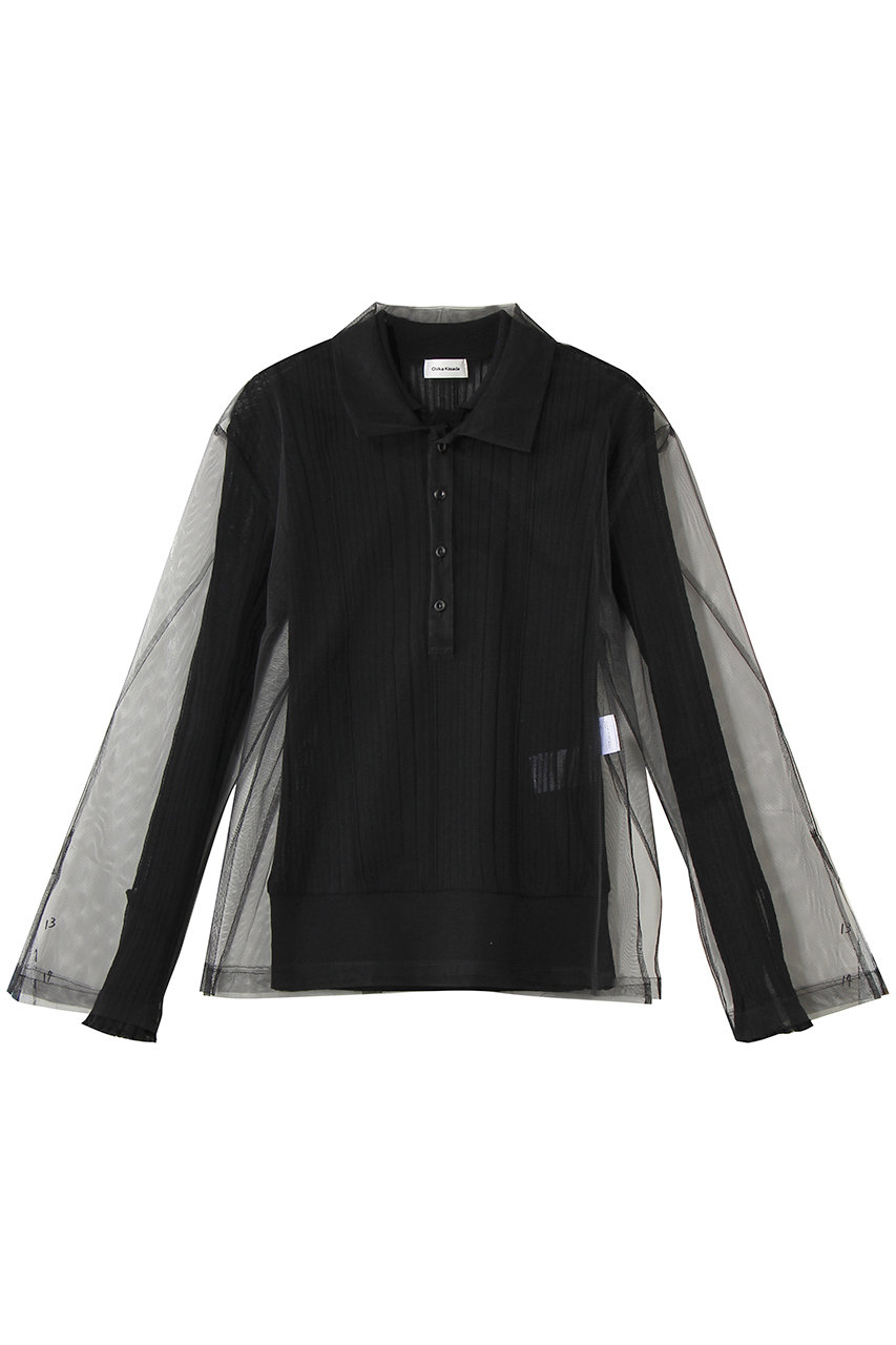 チカ キサダ/Chika Kisadaのチュール レイヤー ポロニット(ブラック/CK-26073)